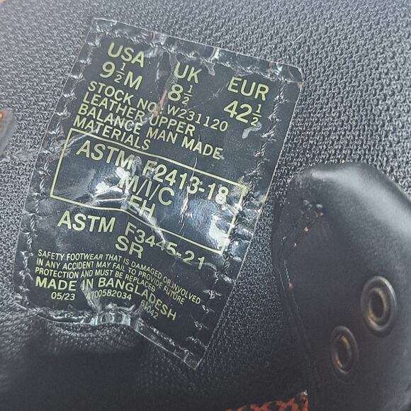 Wolverine The Torque Durashocks Carbonmax 6" Work Boot Brown Men's Sz 9.5 (VGC) - Picture 9 of 9